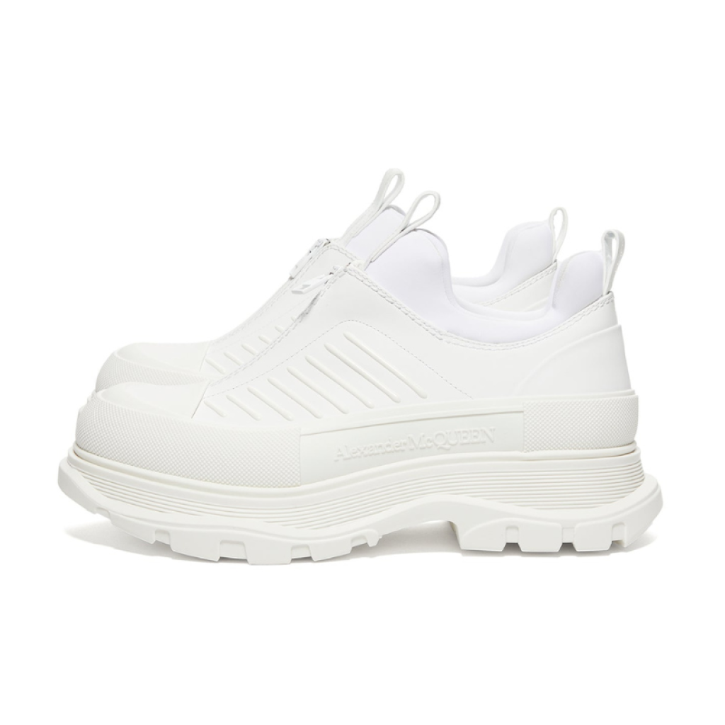 Alexander McQueen Tread Slick Zip Up White