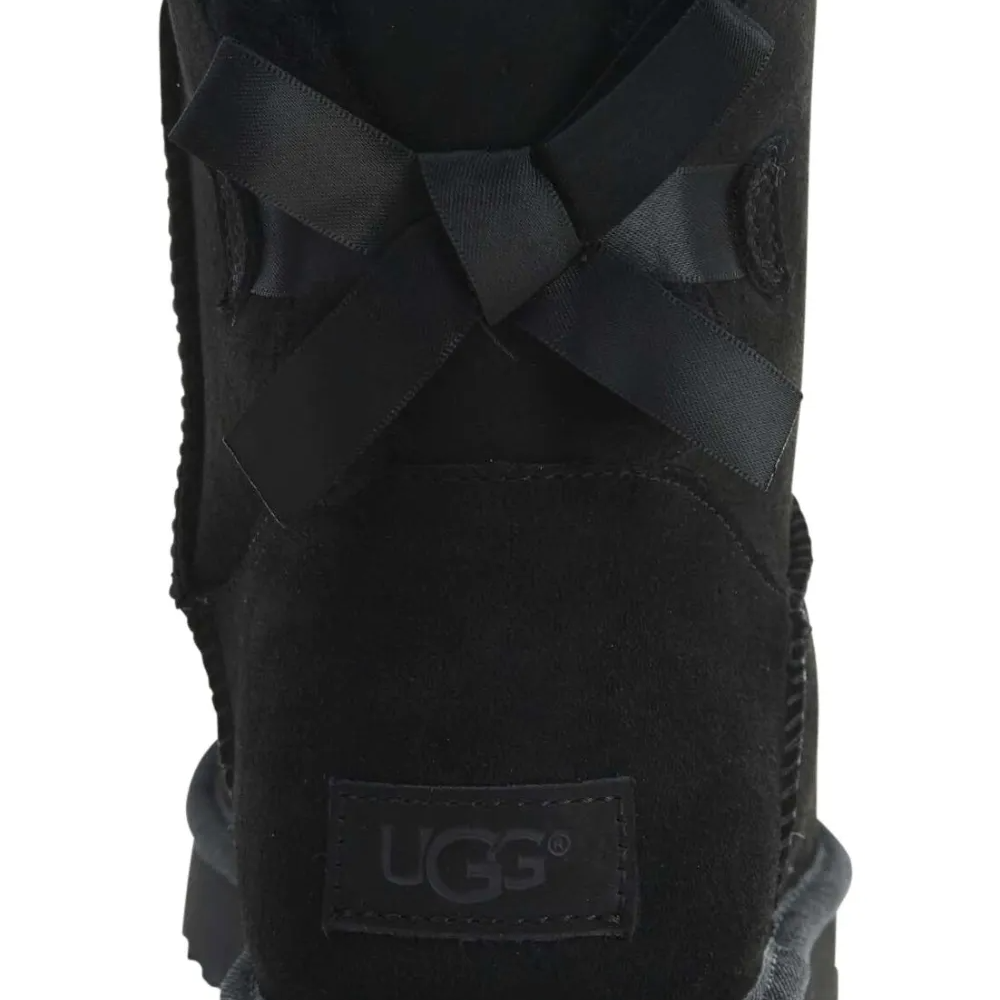 UGG Mini Bailey Bow Black ankle boots