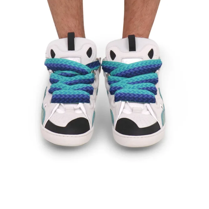 Lanvin Curb Sneaker White Blue