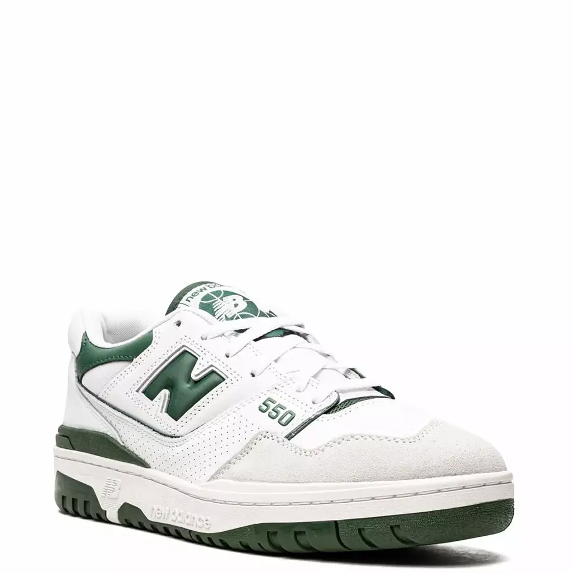 New Balance 550 "White/Team Forest Green" sneakers