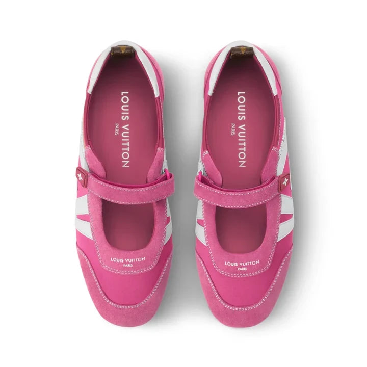 Louis Vuitton Sneakerina Mary Jane Rose