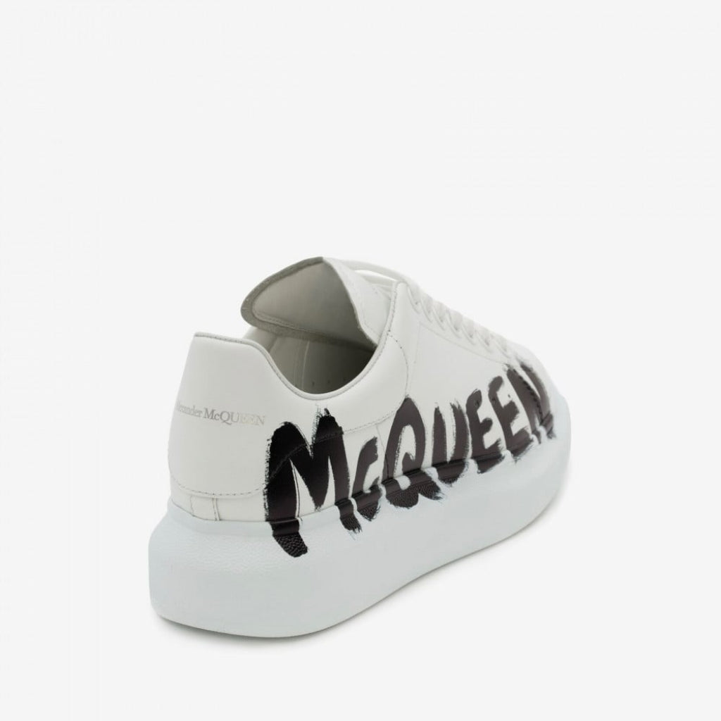 Alexander McQueen Oversized Graffiti White Black