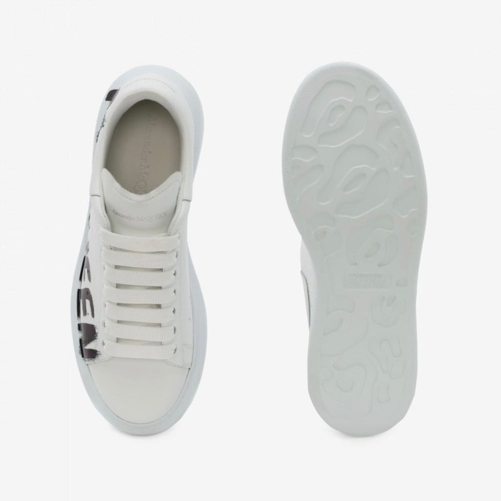 Alexander McQueen Oversized Graffiti White Black
