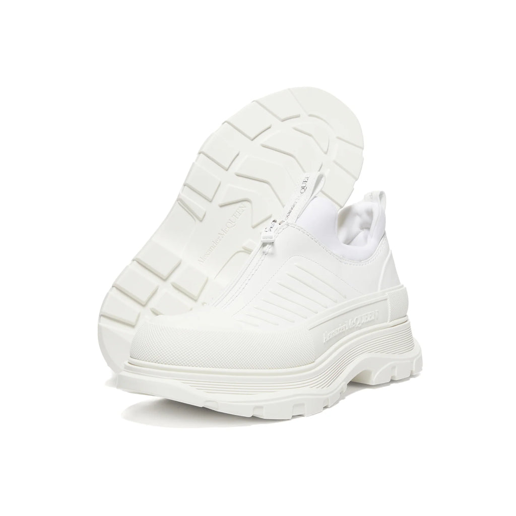 Alexander McQueen Tread Slick Zip Up White