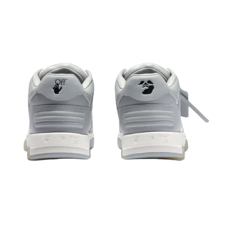 OFF-WHITE Out Of Office Calf Leather – White Grey