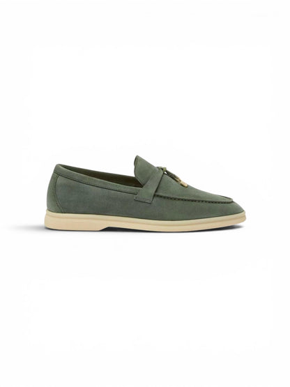 Loro Piana Summer Charms Walk Loafer - Green Lagoon