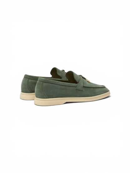Loro Piana Summer Charms Walk Loafer - Green Lagoon