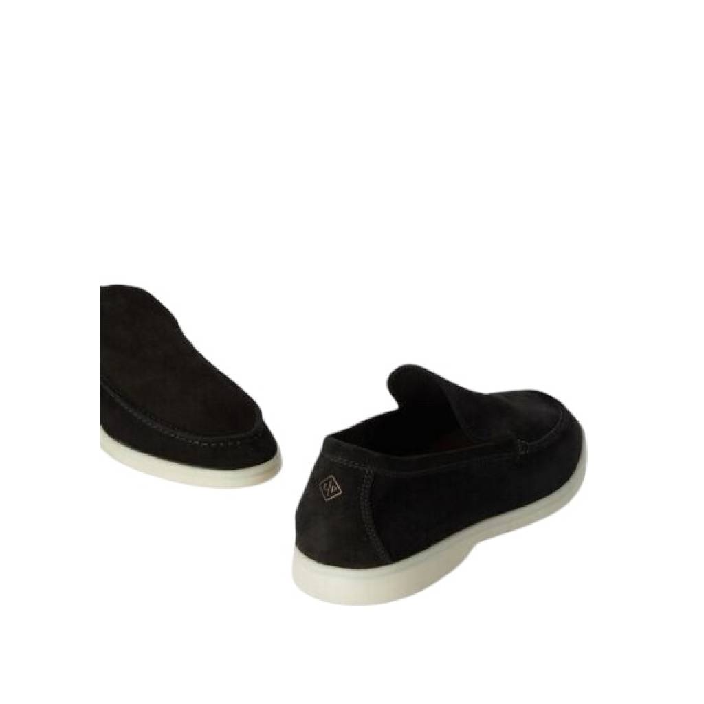 Loro Piana Summer Walk Loafer Suede Black
