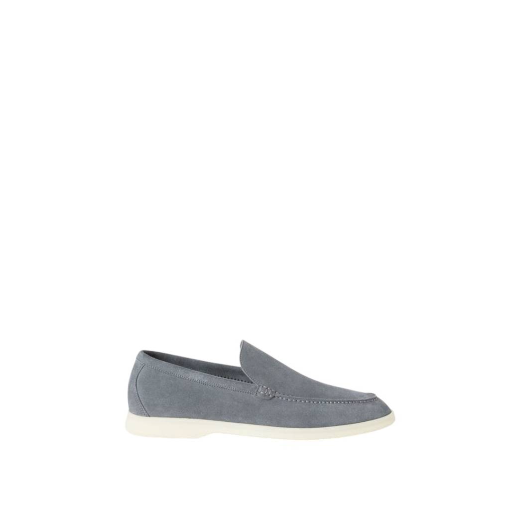 Loro Piana Summer Walk Loafer Suede Frozen Blue