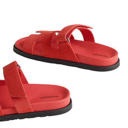 Hermes Chypre Sandal Rose/Vermillon
