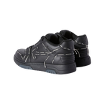 OFF-WHITE Out Of Office OOO low Tops Sartorial Stitching Black