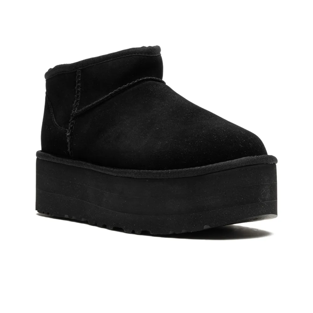 UGG Classic Ultra Mini Platform Black- Chestnut