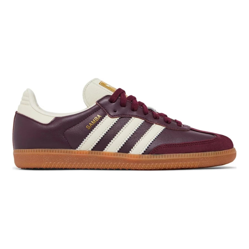 Adidas Samba OG Maroon – Gold Metallic