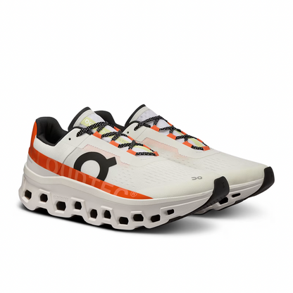 On Running Cloudmonster Undyed/White/Flame