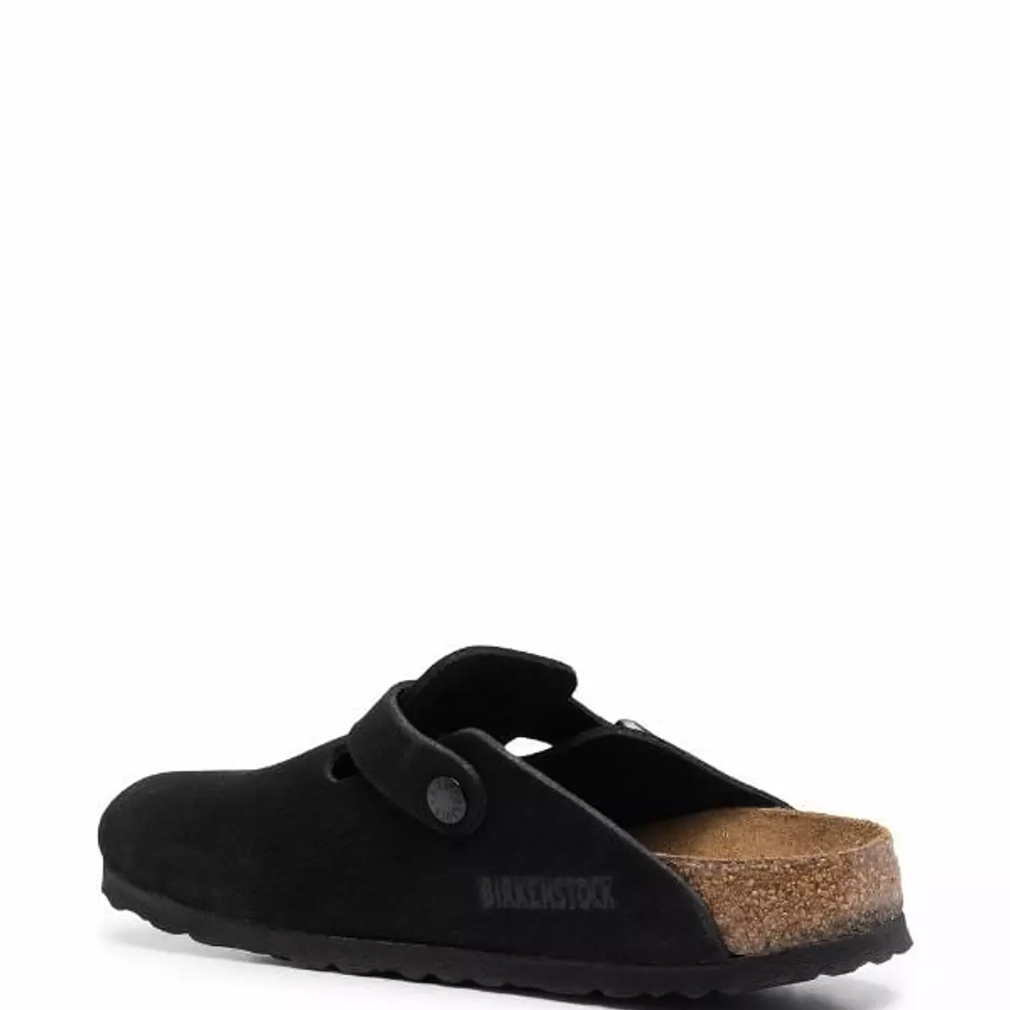 Birkenstock Boston Soft Footbed Suede Black