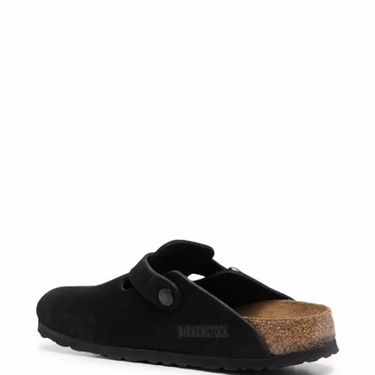 Birkenstock Boston Soft Footbed Suede Black