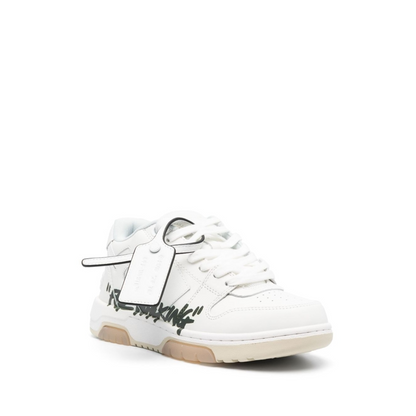 OFF-WHITE Out Of Office OOO Low Tops For Walking White Black