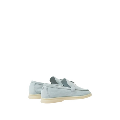 Loro Piana Summer Charms Walk Loafer Suede Spring Waterfall Melange