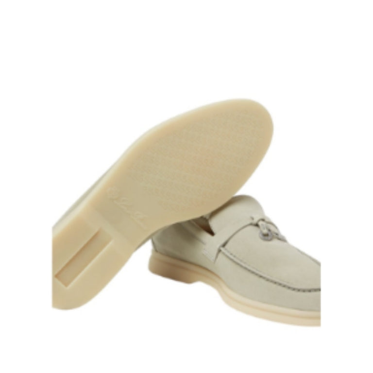 Loro Piana Summer Charms Walk Loafer Suede Deep Ice