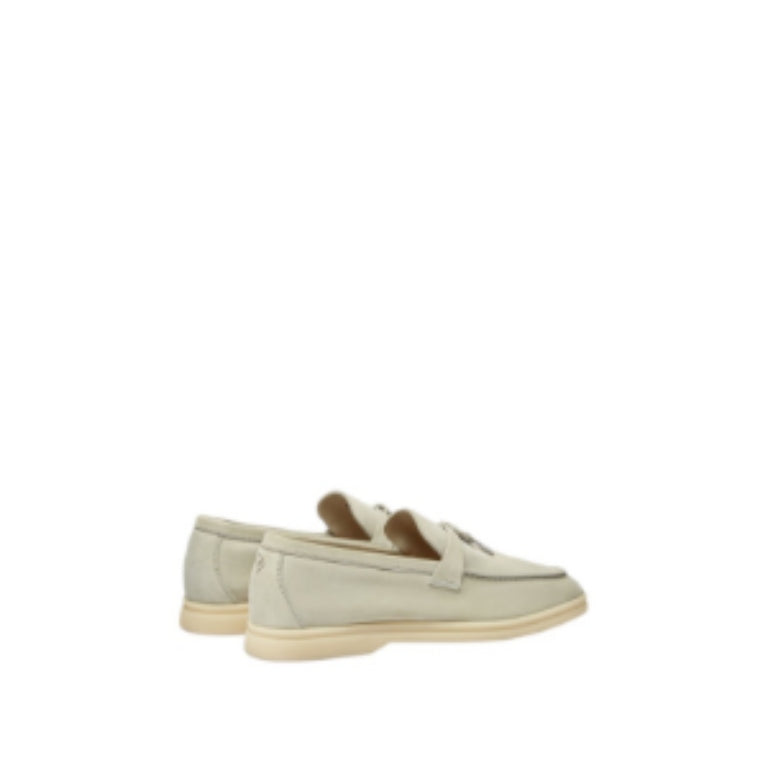 Loro Piana Summer Charms Walk Loafer Suede Deep Ice
