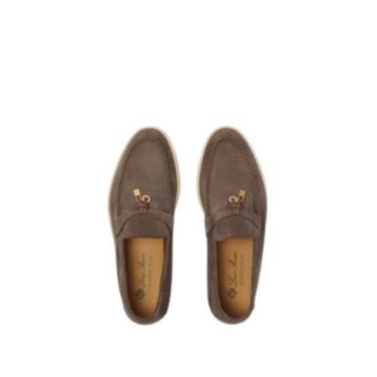 Loro Piana Summer Charms Walk Loafer Suede Rain Drops